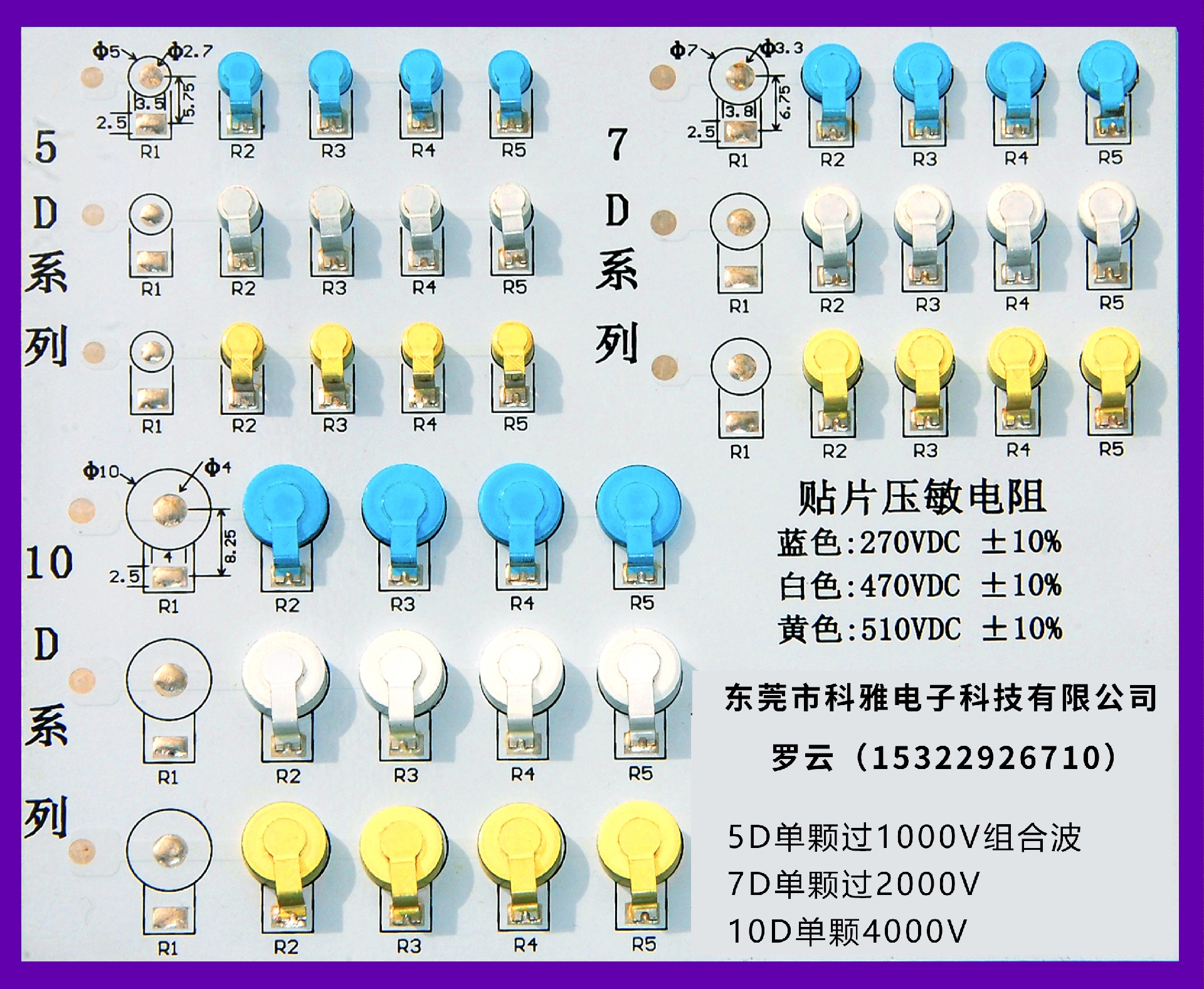 科雅推出低單價高能圓形貼片式壓敏電阻，省時省工省錢